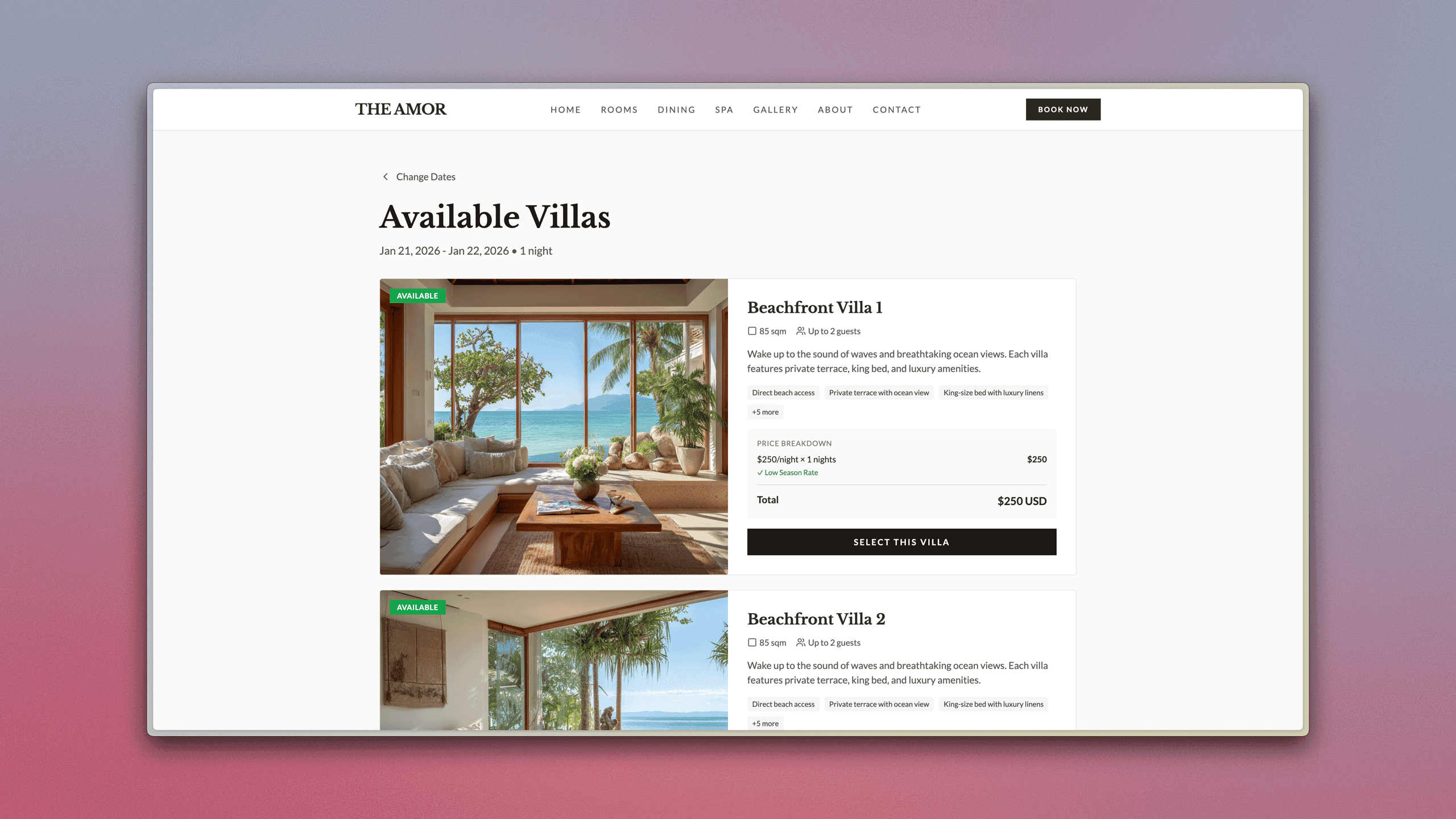 Hotel Booking System
