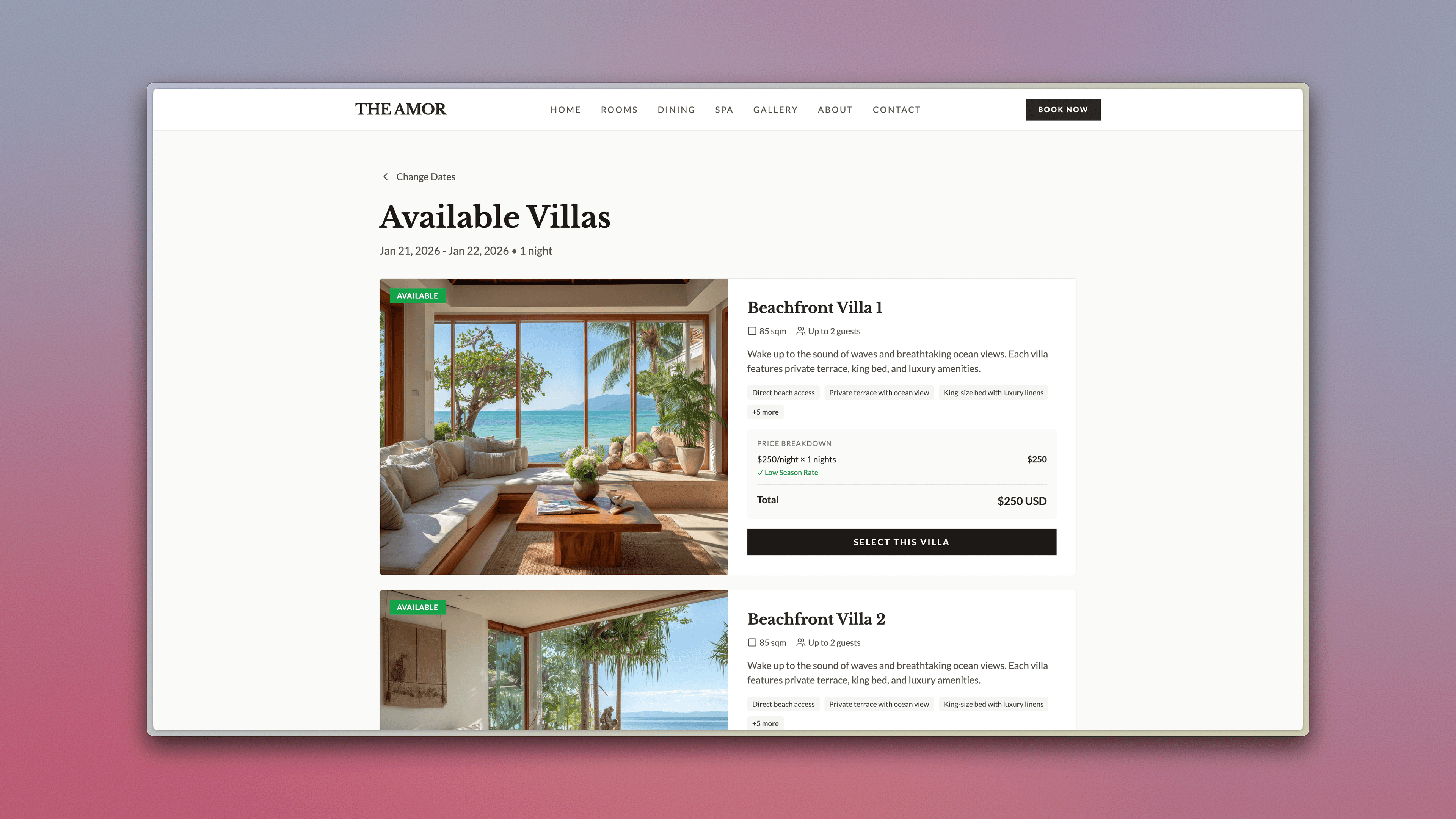 Hotel Booking System