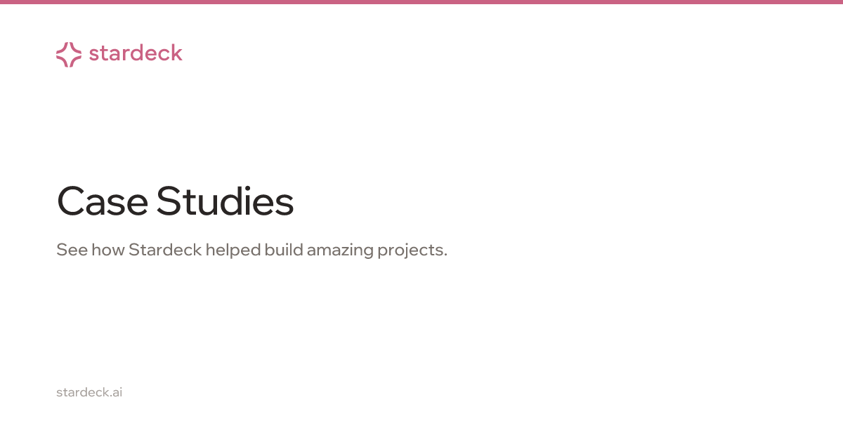 Case Studies | Stardeck - Stardeck